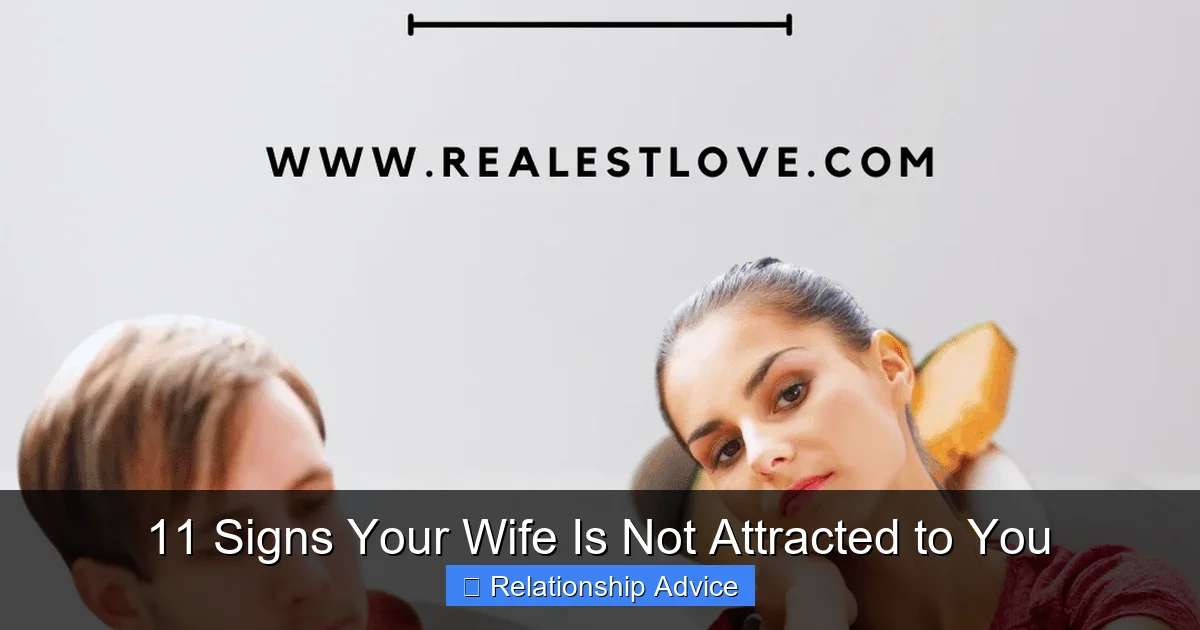 11 Signs Your Wife Is Not Attracted to You