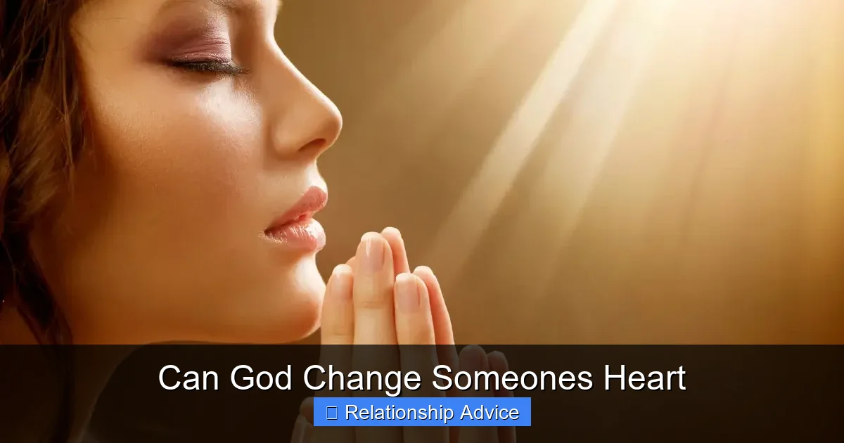 Can God Change Someones Heart