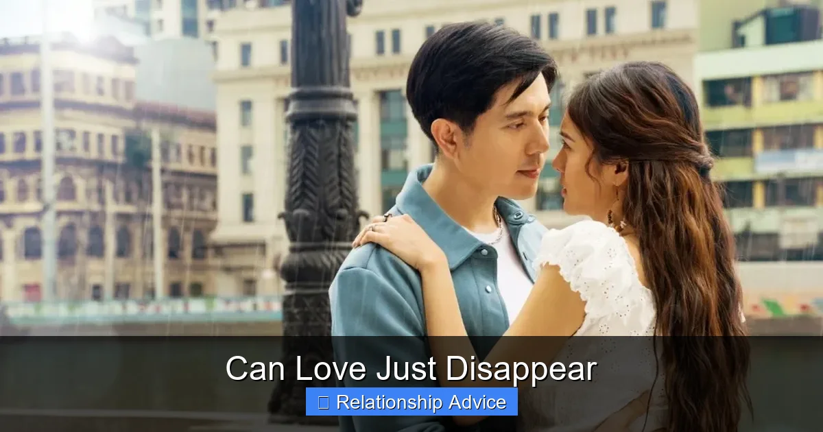 Can Love Just Disappear