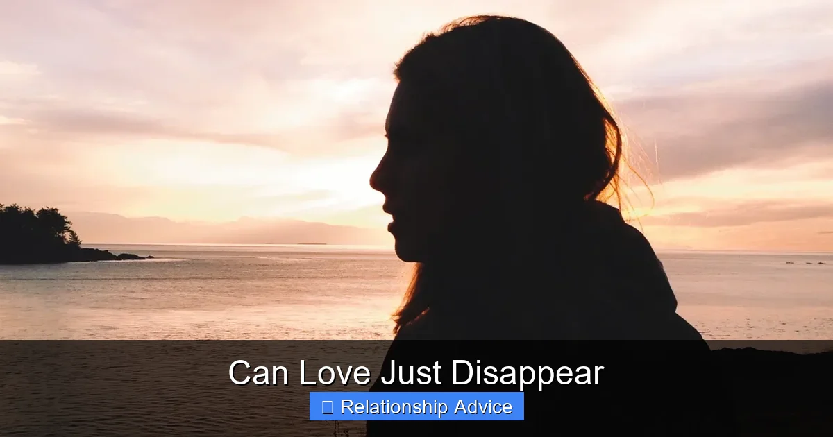 Can Love Just Disappear