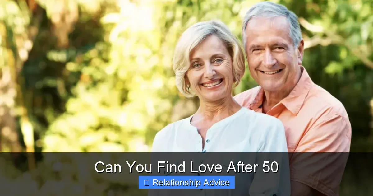 Can You Find Love After 50