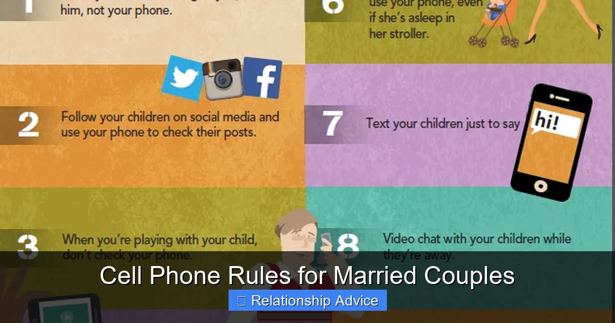 Cell Phone Rules for Married Couples