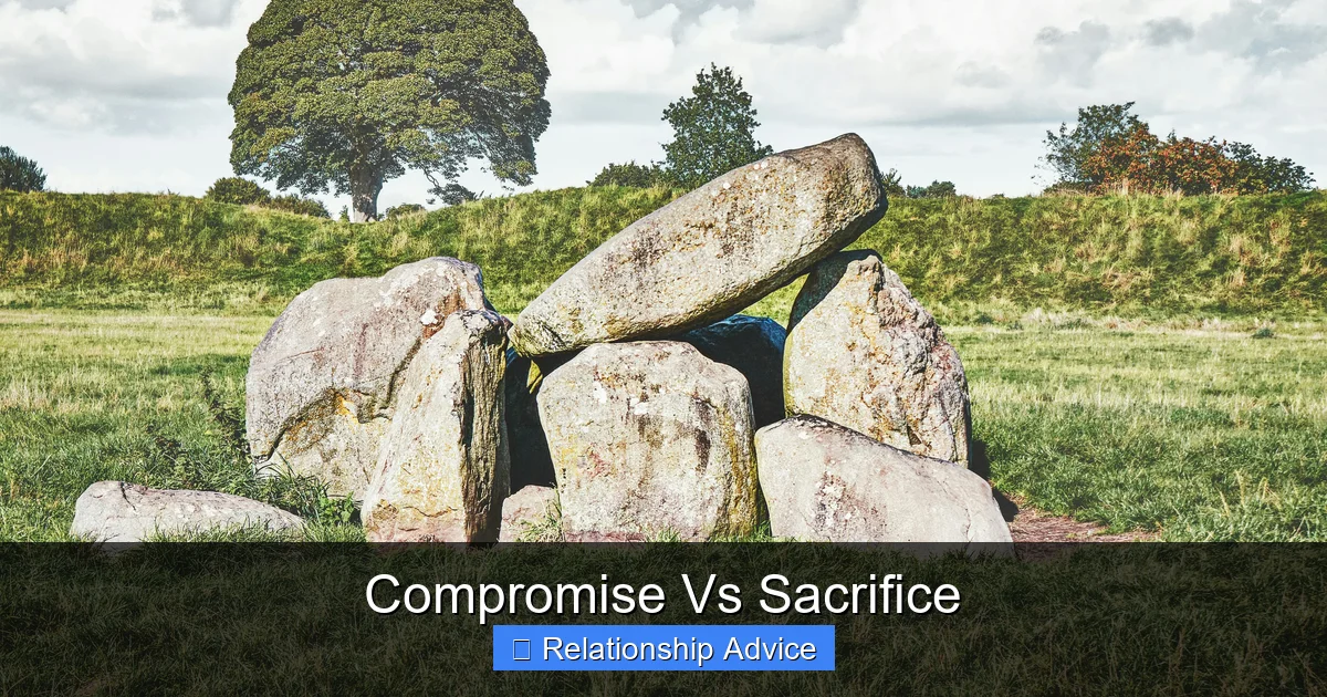 Compromise Vs Sacrifice