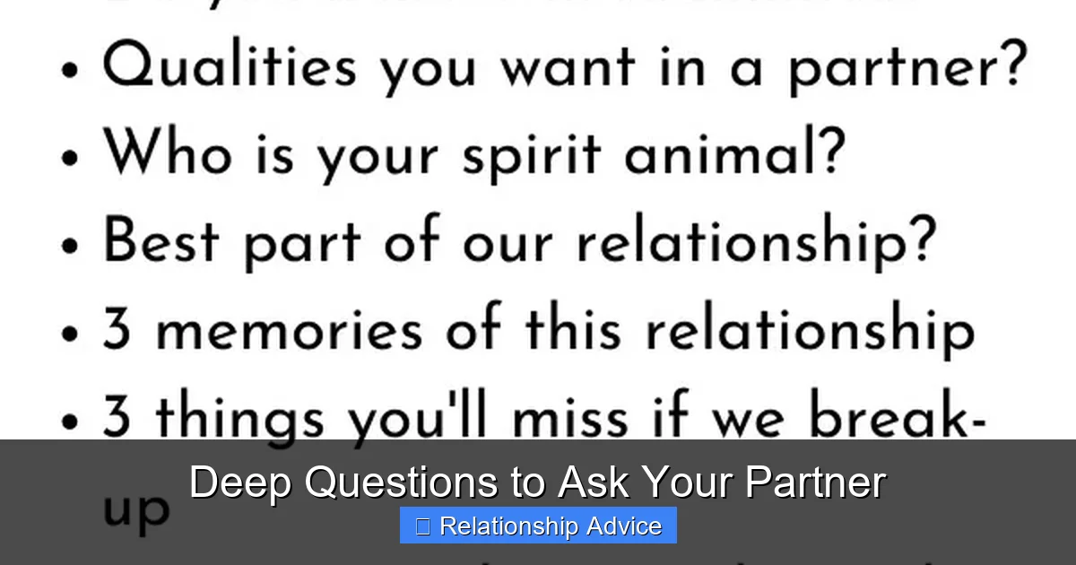 Deep Questions to Ask Your Partner