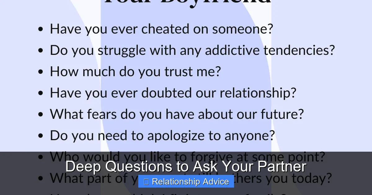 Deep Questions to Ask Your Partner