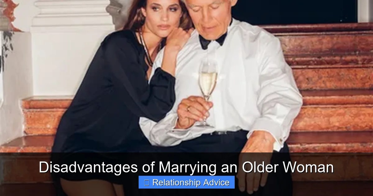 Disadvantages of Marrying an Older Woman