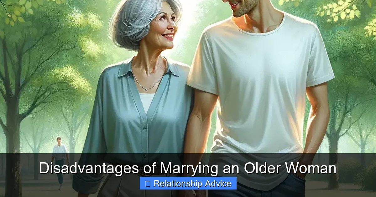 Disadvantages of Marrying an Older Woman