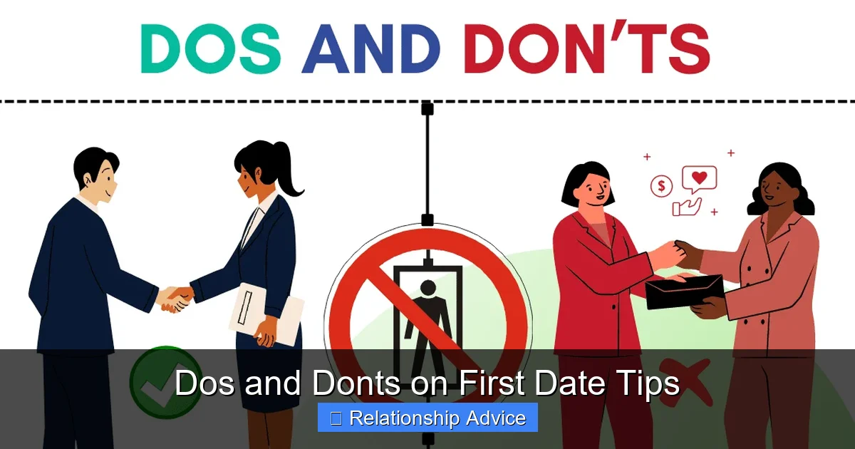 Dos and Donts on First Date Tips