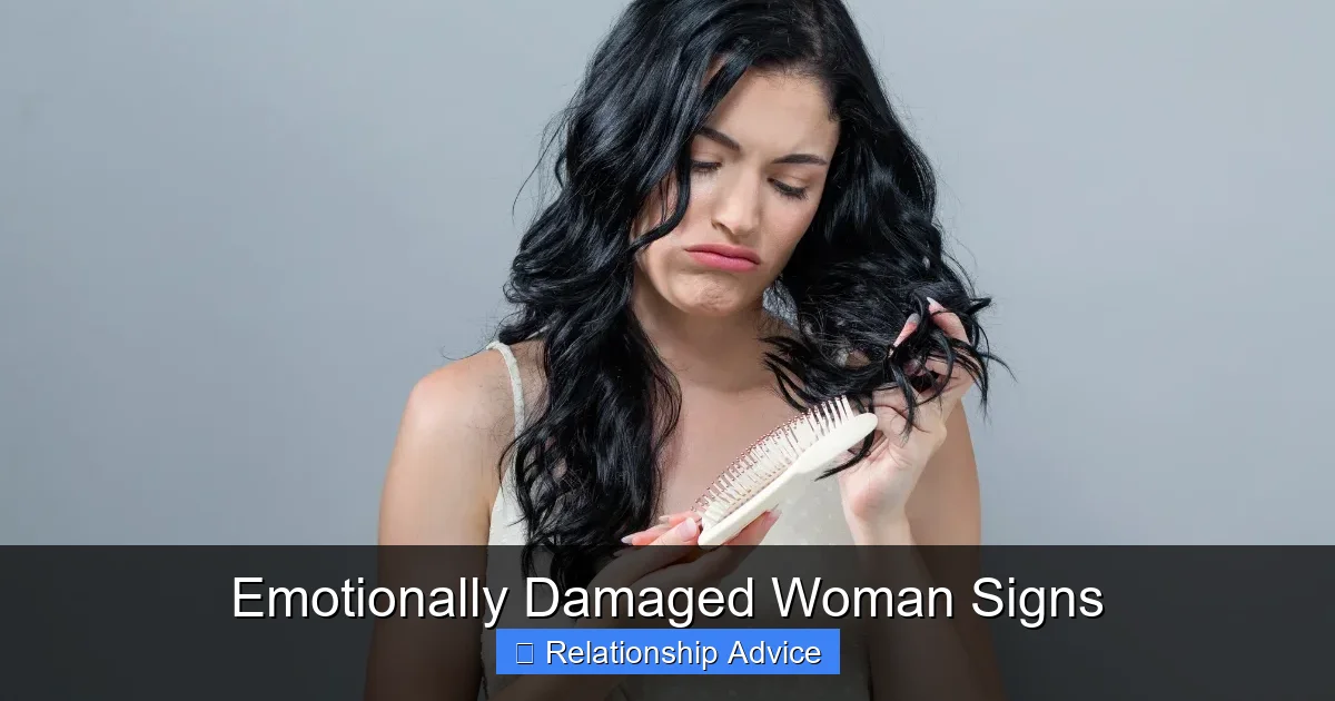 Emotionally Damaged Woman Signs