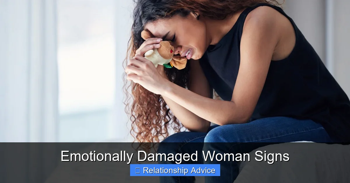 Emotionally Damaged Woman Signs