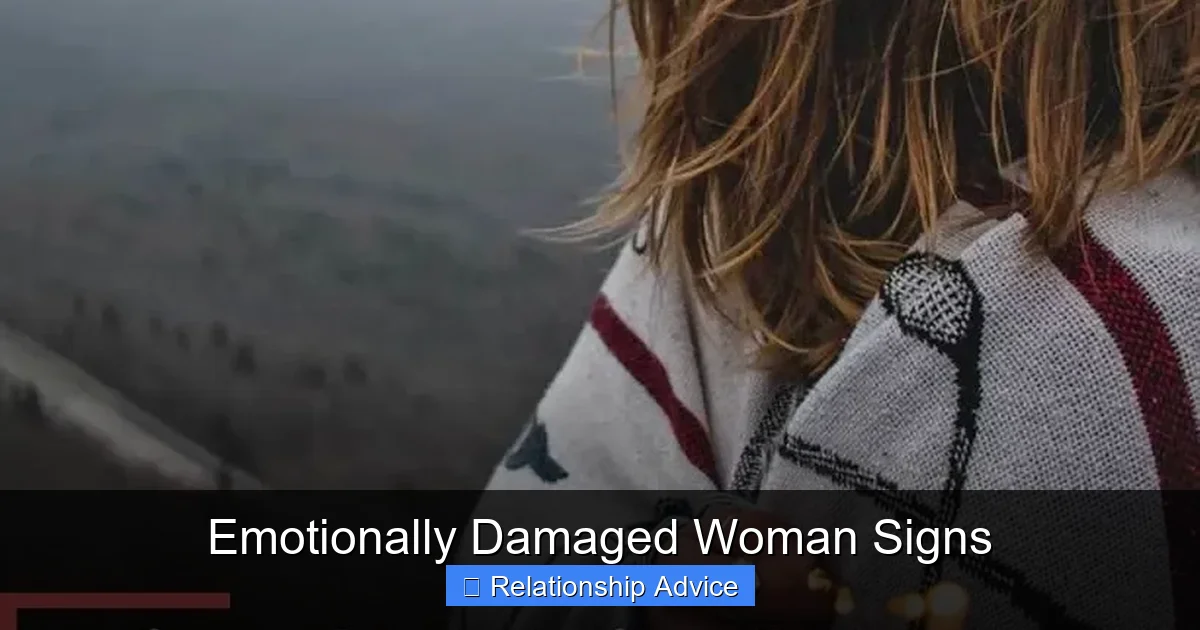 Emotionally Damaged Woman Signs