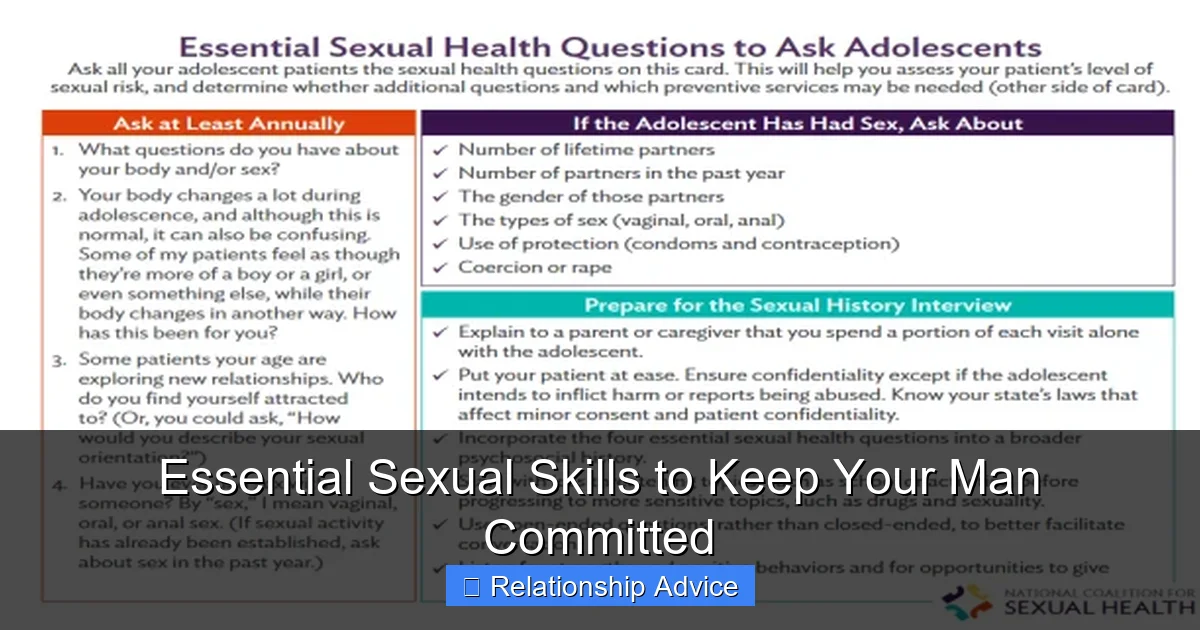 Essential Sexual Skills to Keep Your Man Committed