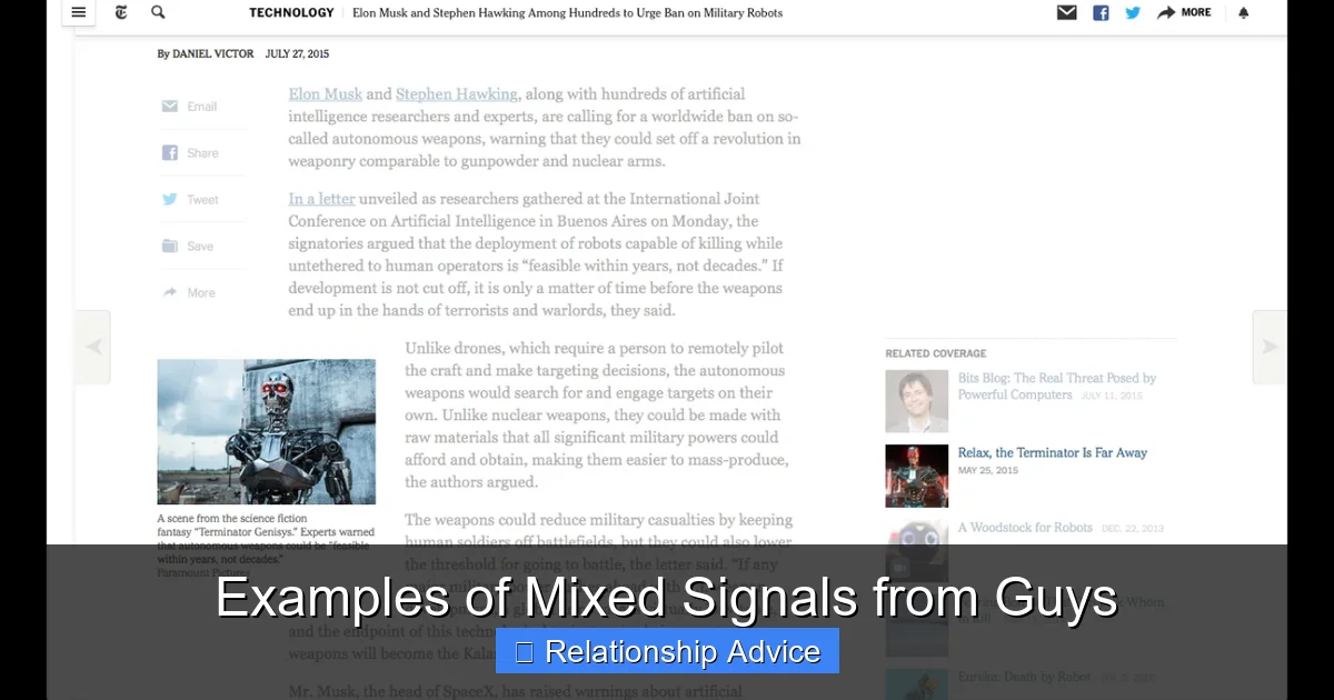 Examples of Mixed Signals from Guys