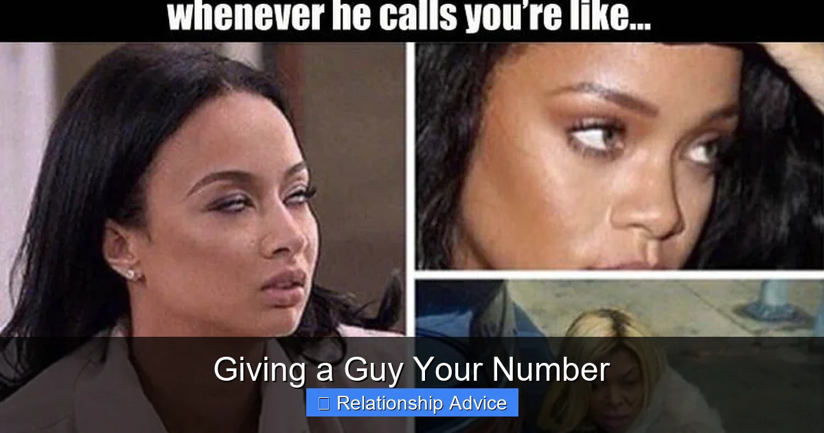 Giving a Guy Your Number