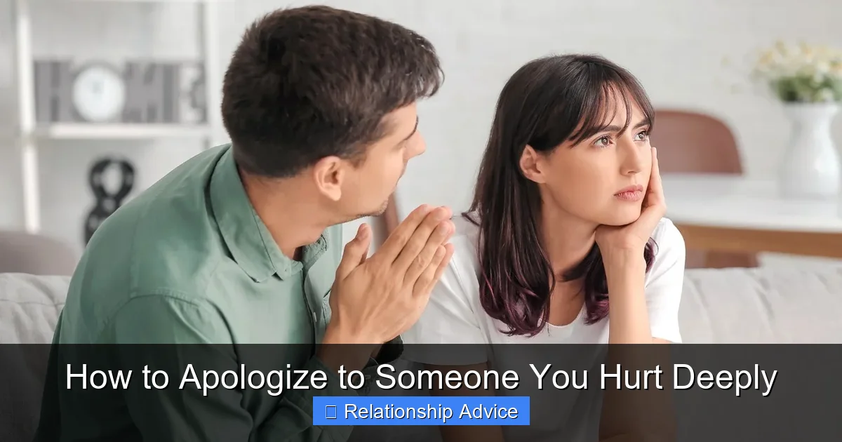How to Apologize to Someone You Hurt Deeply