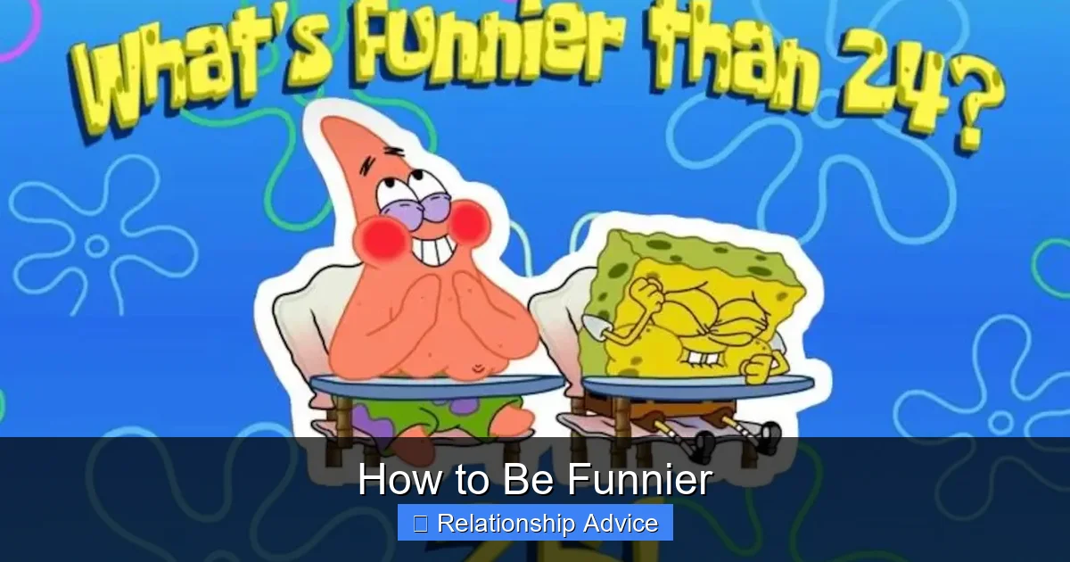 How to Be Funnier