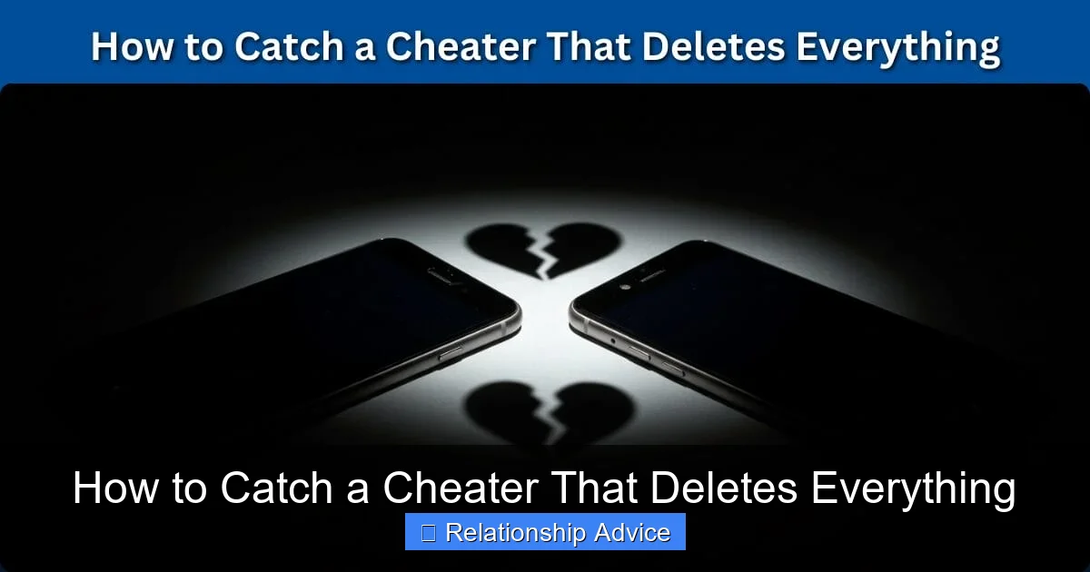 How to Catch a Cheater That Deletes Everything