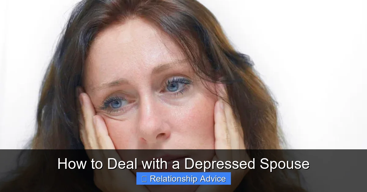 How to Deal with a Depressed Spouse