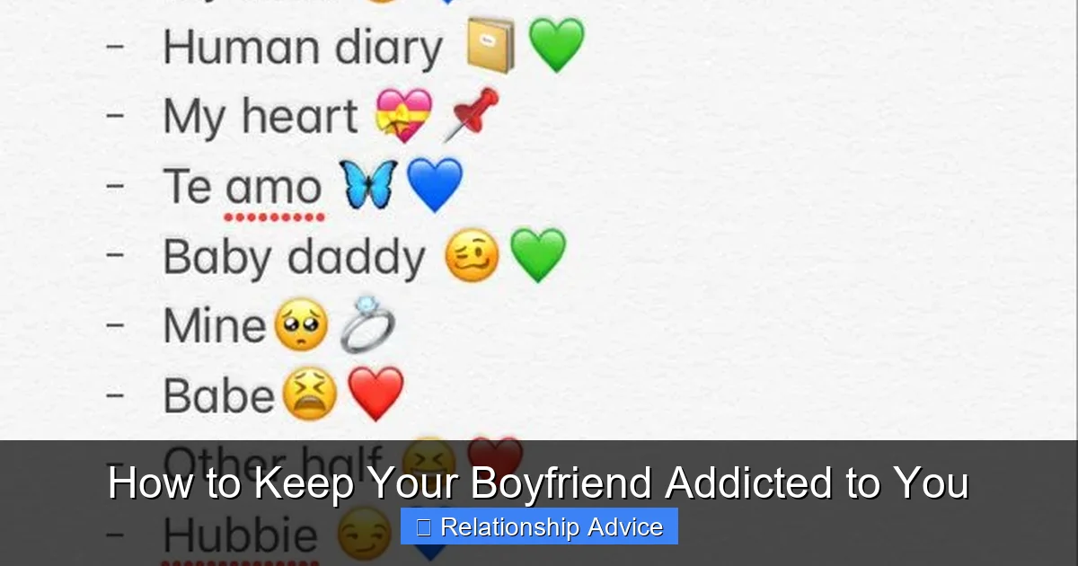 How to Keep Your Boyfriend Addicted to You