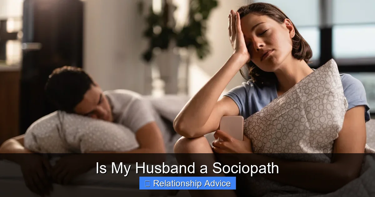 Is My Husband a Sociopath