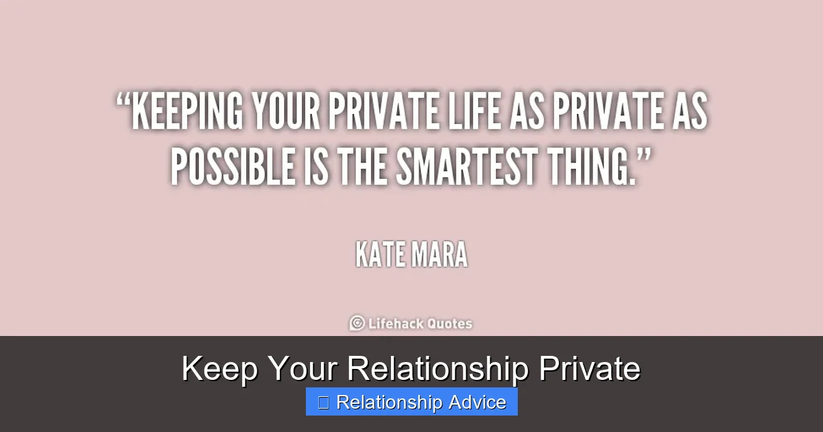 Keep Your Relationship Private
