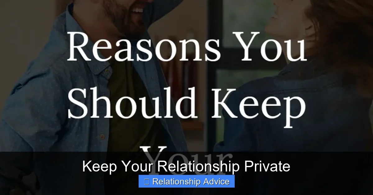 Keep Your Relationship Private
