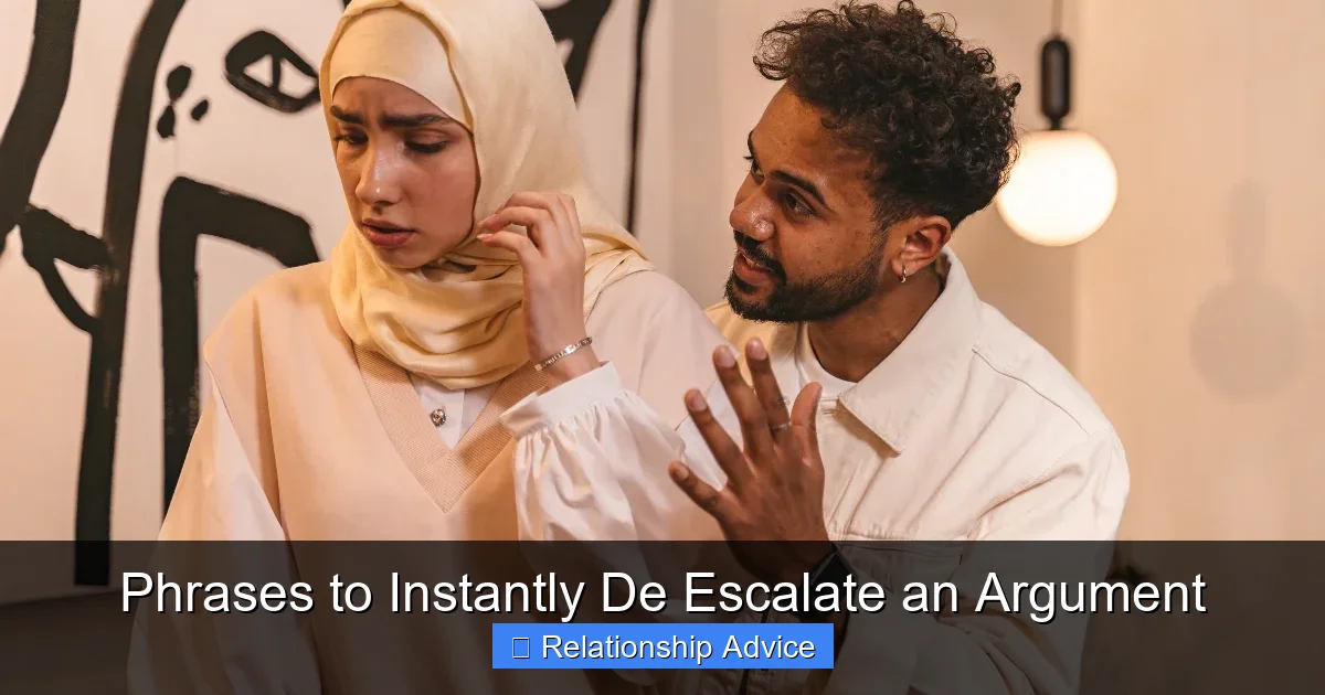 Phrases to Instantly De Escalate an Argument
