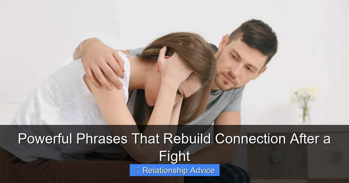 Powerful Phrases That Rebuild Connection After a Fight