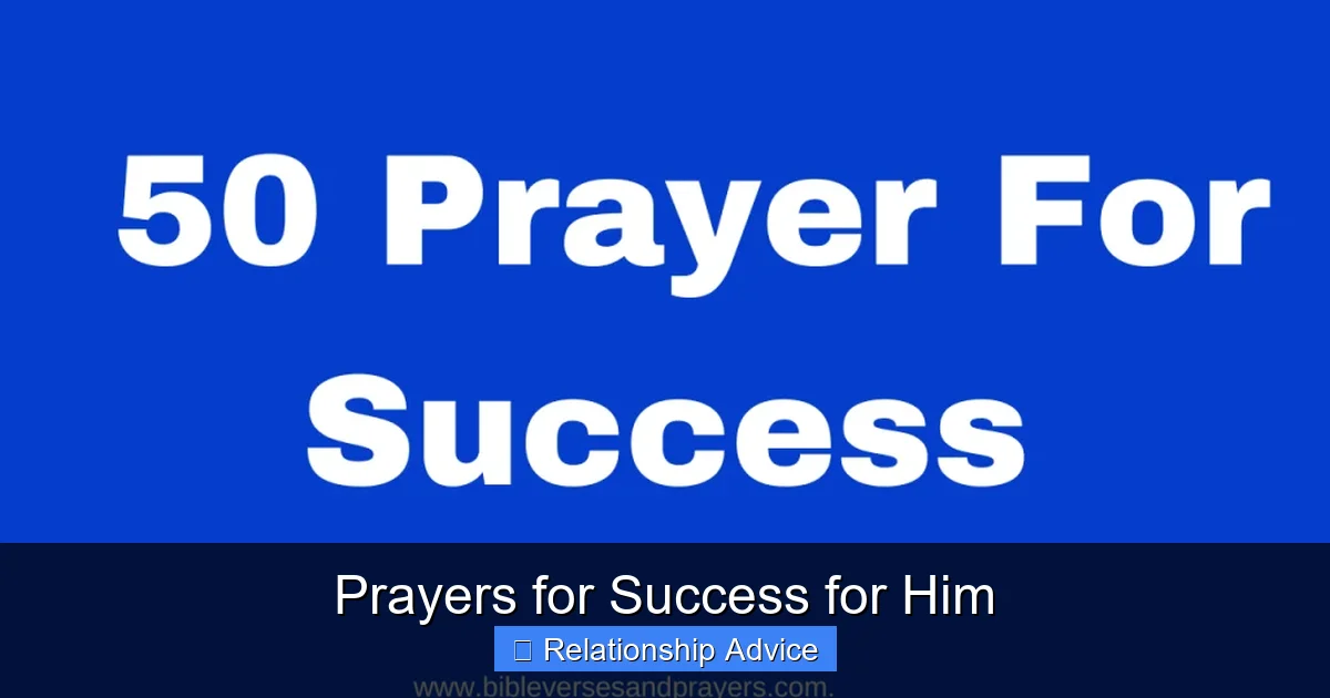Prayers for Success for Him