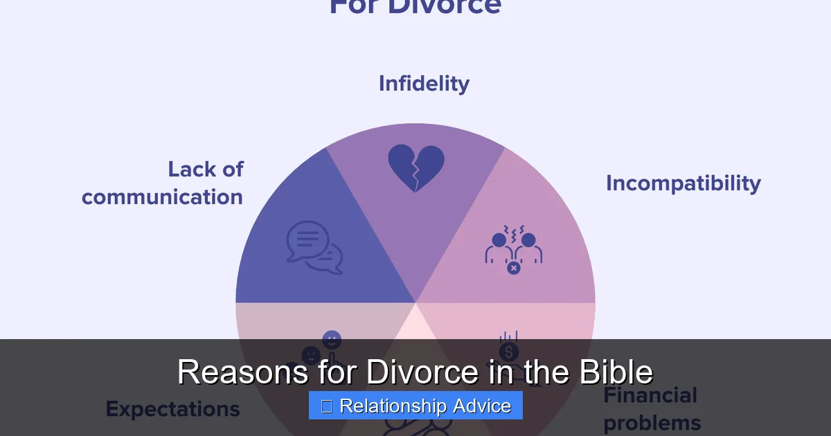 Reasons for Divorce in the Bible