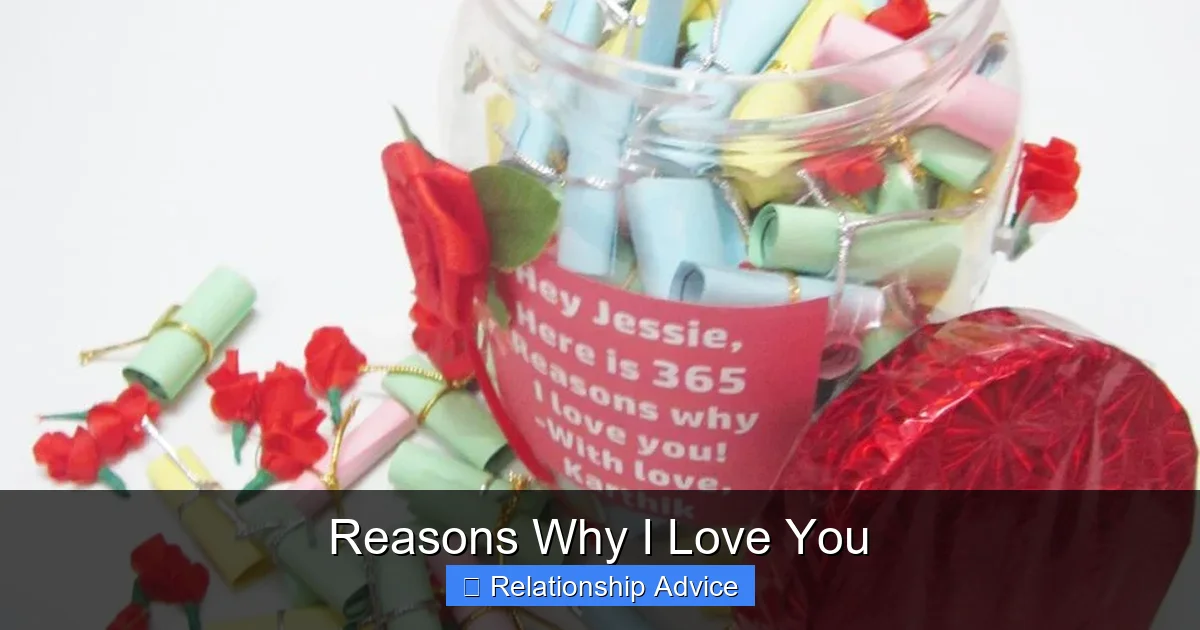 Reasons Why I Love You