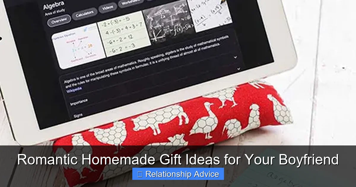 Romantic Homemade Gift Ideas for Your Boyfriend