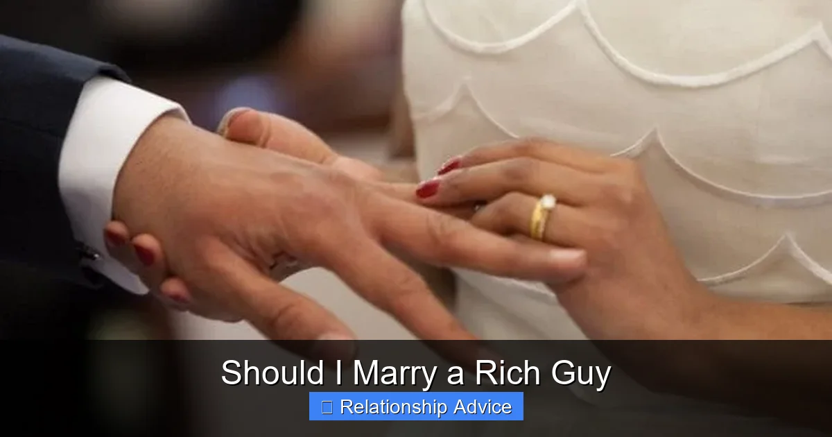 Should I Marry a Rich Guy