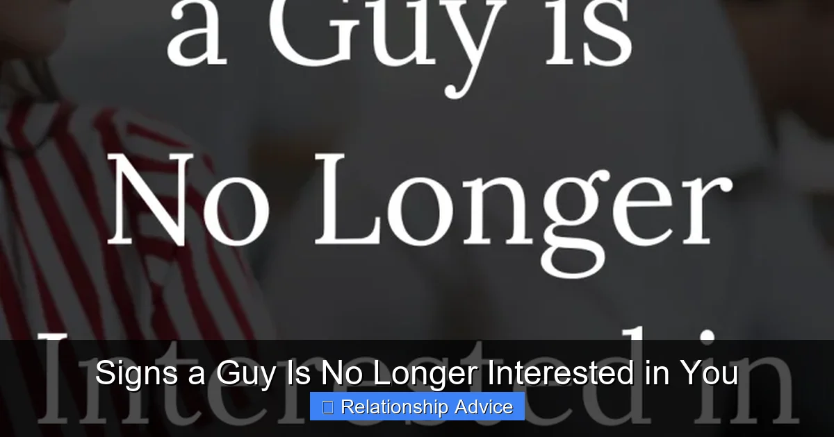 Signs a Guy Is No Longer Interested in You