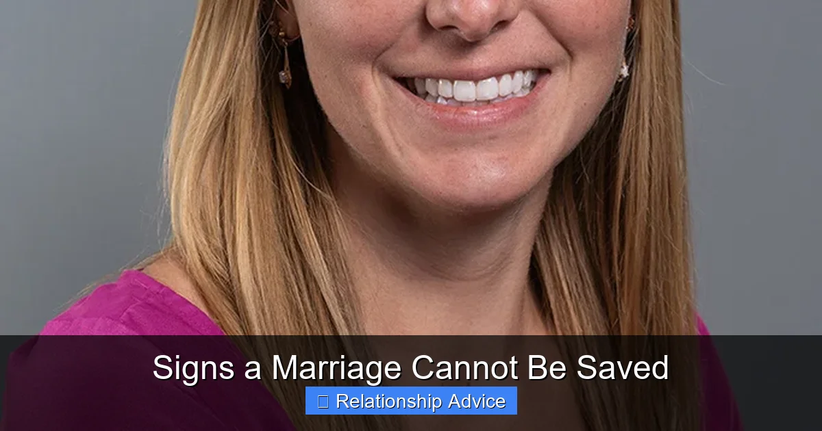 Signs a Marriage Cannot Be Saved