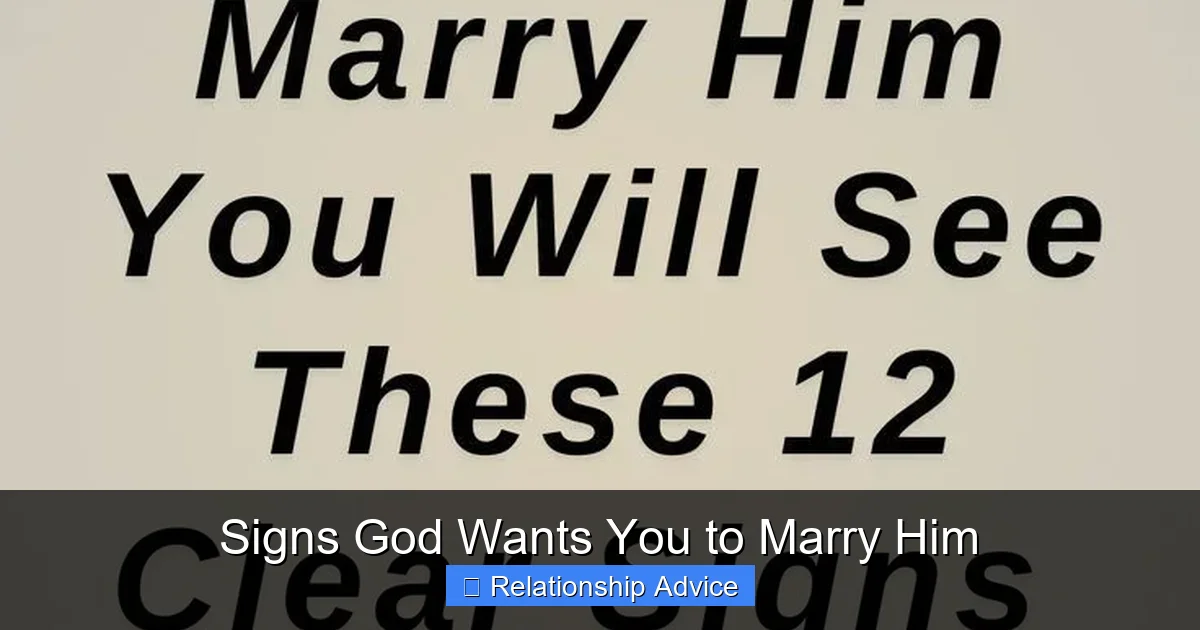 Signs God Wants You to Marry Him