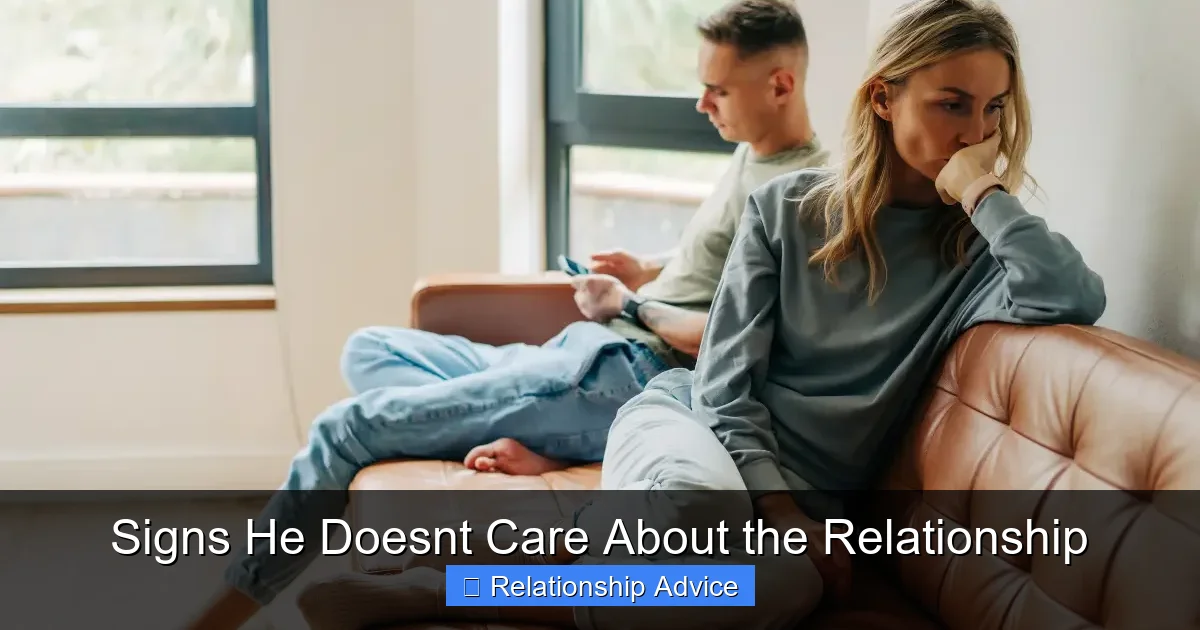 Signs He Doesnt Care About the Relationship