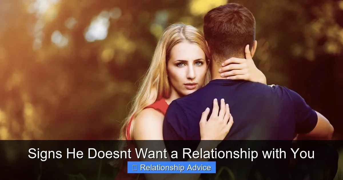 Signs He Doesnt Want a Relationship with You
