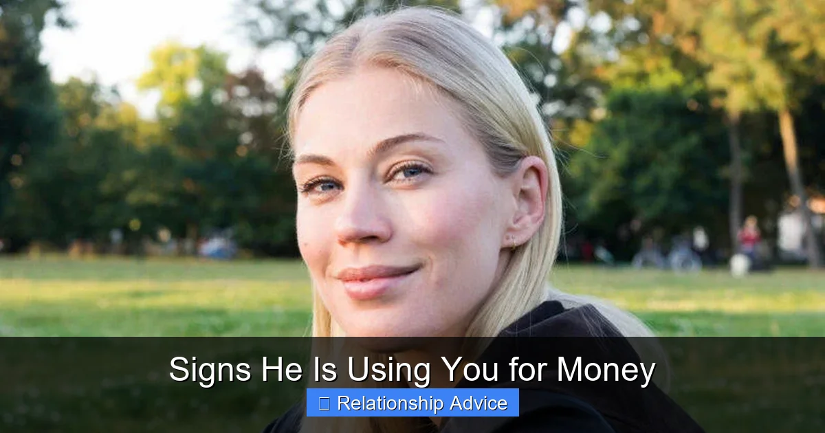 Signs He Is Using You for Money