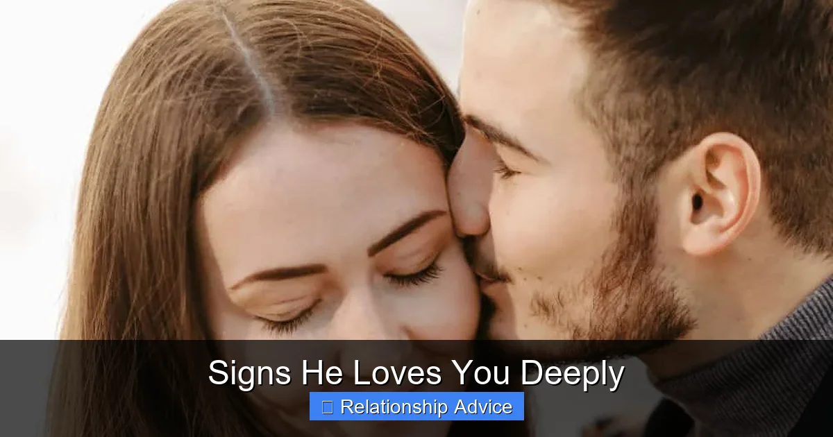 Signs He Loves You Deeply