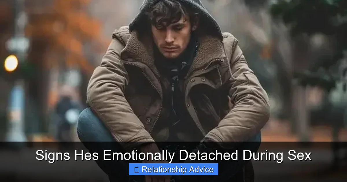 Signs Hes Emotionally Detached During Sex