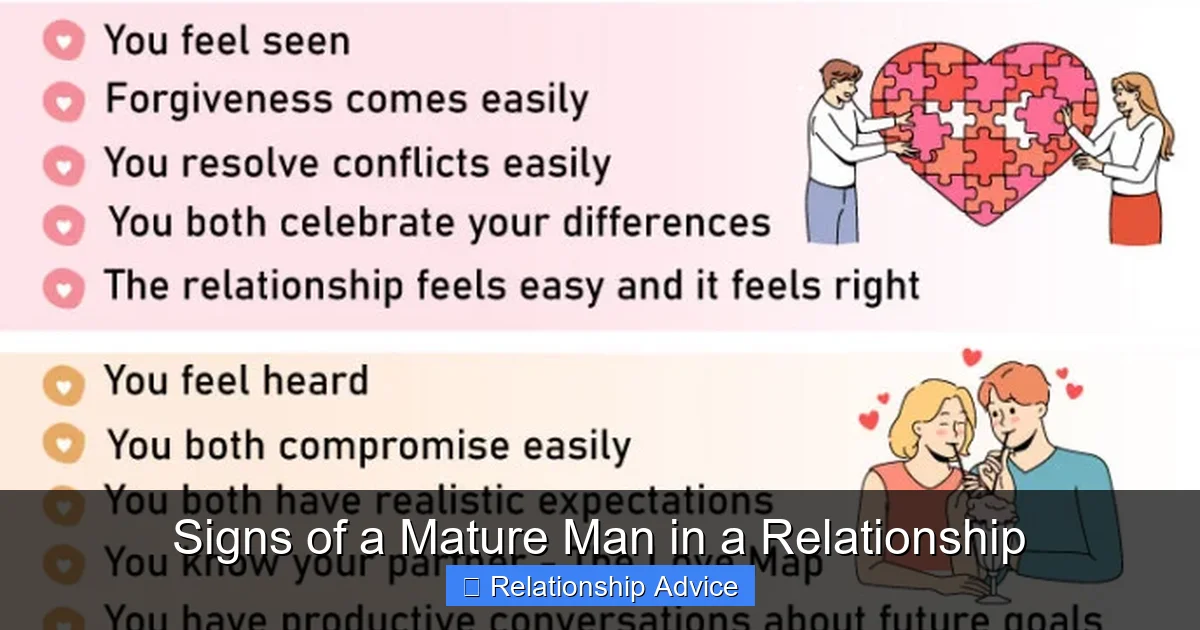 Signs of a Mature Man in a Relationship