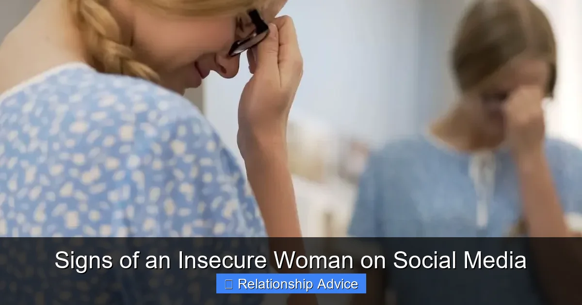 Signs of an Insecure Woman on Social Media
