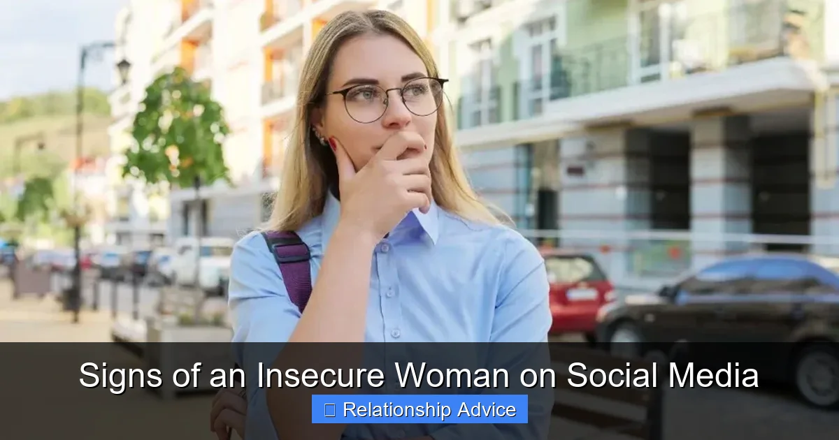 Signs of an Insecure Woman on Social Media
