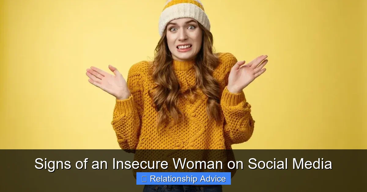 Signs of an Insecure Woman on Social Media