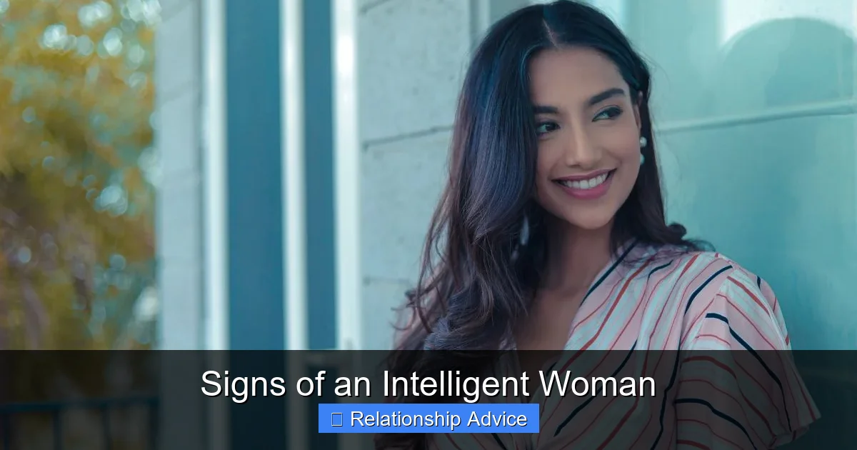 Signs of an Intelligent Woman