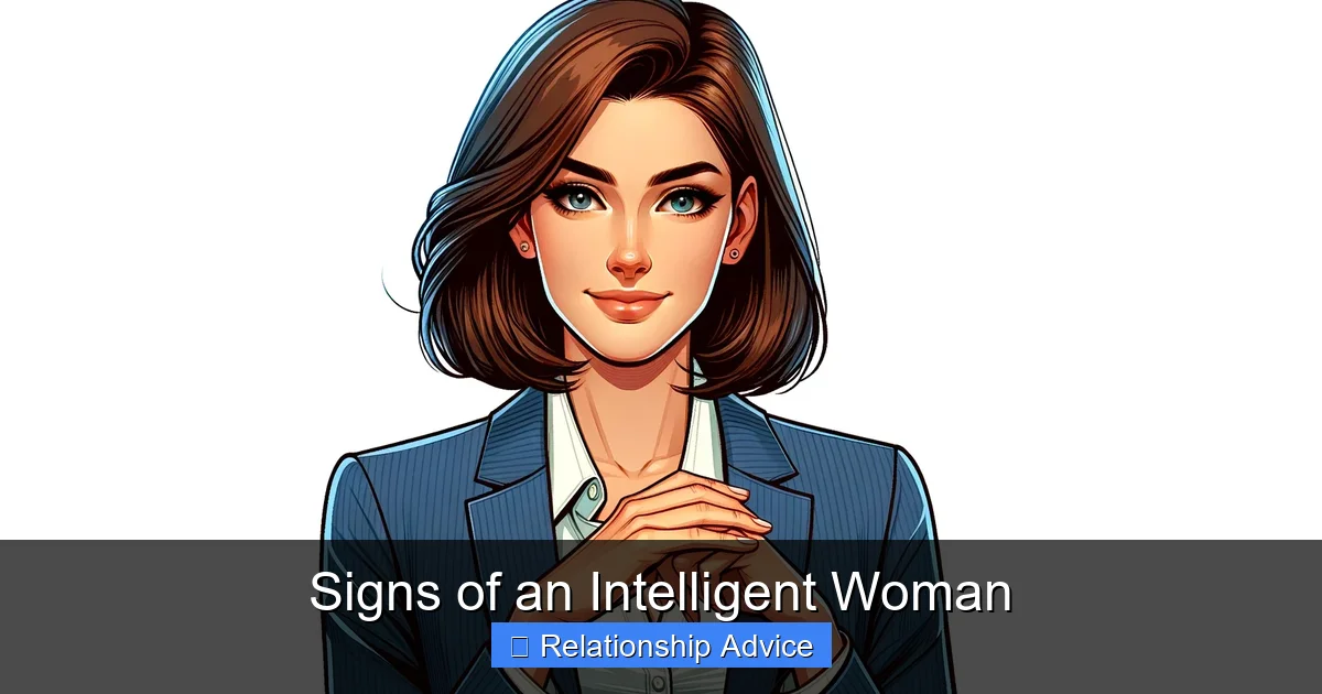 Signs of an Intelligent Woman