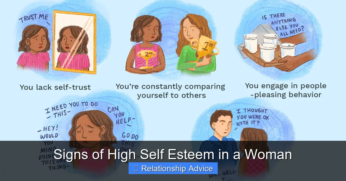 Signs of High Self Esteem in a Woman