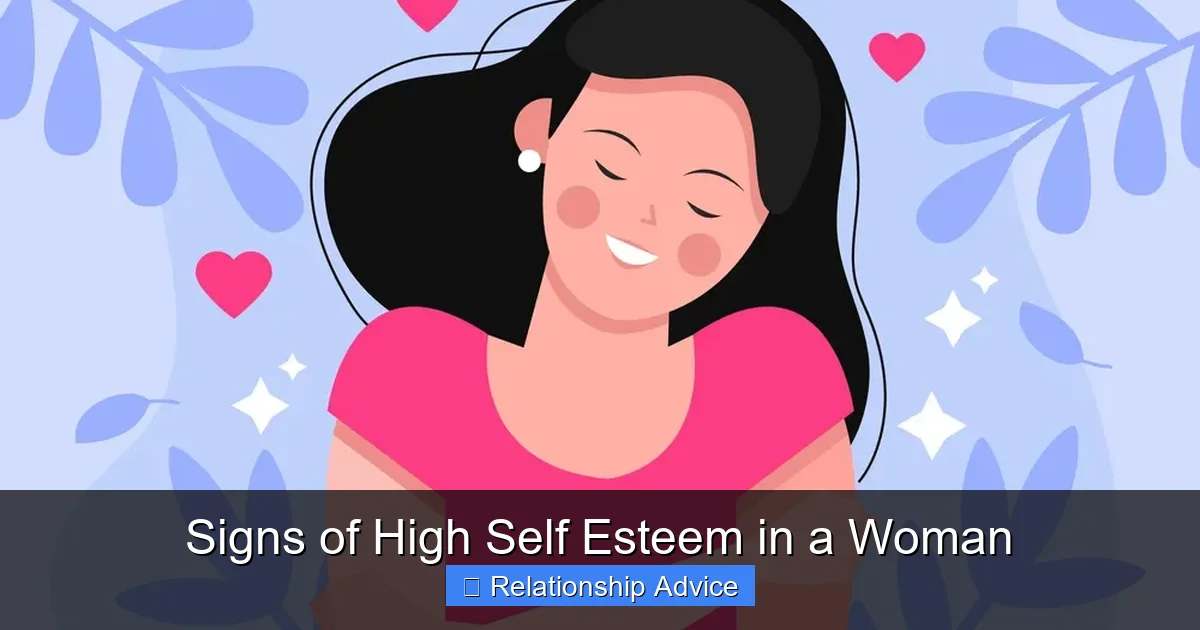 Signs of High Self Esteem in a Woman