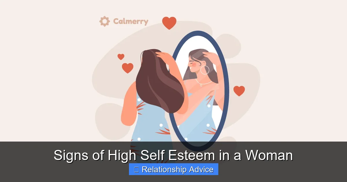 Signs of High Self Esteem in a Woman